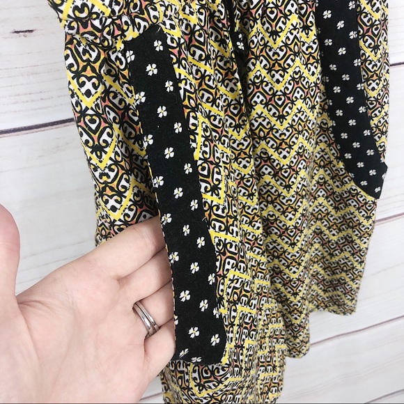 Target Yellow Floral Pattern Cross Over Romper S - Picture 3 of 8